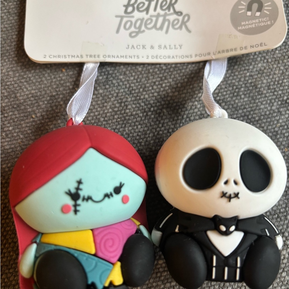 Jack & Sally Magnetic Ornaments